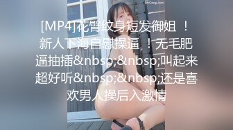 [MP4]花臂纹身短发御姐 ！新人下海自慰操逼 ！无毛肥逼抽插&nbsp;&nbsp;叫起来超好听&nbsp;&nbsp;还是喜欢男人操后入激情