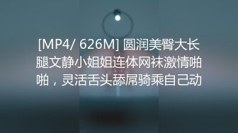 [MP4/ 626M] 圆润美臀大长腿文静小姐姐连体网袜激情啪啪，灵活舌头舔屌骑乘自己动