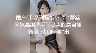 国产CD系列骚货小吟吟蕾丝网袜高跟洗手间吸盘假屌自插 窗前飞机高潮射出