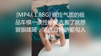 [MP4/ 1.88G] 端庄气质的极品车模一袭性感黑衣看了就想狠狠蹂躏，笔直白嫩娇躯勾人黑丝