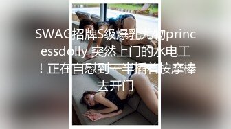 SWAG招牌S级爆乳尤物princessdolly 突然上门的水电工！正在自慰到一半插着按摩棒去开门