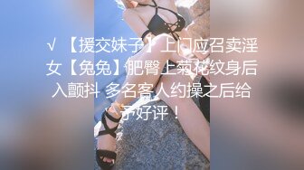 √ 【援交妹子】上门应召卖淫女【兔兔】肥臀上菊花纹身后入颤抖 多名客人约操之后给予好评！