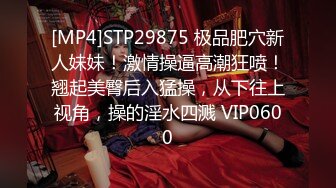 [MP4]STP29875 极品肥穴新人妹妹！激情操逼高潮狂喷！翘起美臀后入猛操，从下往上视角，操的淫水四溅 VIP0600