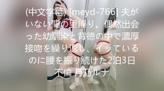 (中文字幕) [meyd-766] 夫がいない間の里帰り。偶然出会った幼馴染と背徳の中で濃厚接吻を繰り返し、イッているのに腰を振り続けた2泊3日不倫 月乃ルナ