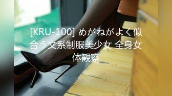 [KRU-100] めがねがよく似合う文系制服美少女 全身女体観察