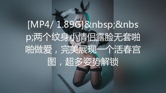 [MP4/ 1.89G]&nbsp;&nbsp;两个纹身小情侣露脸无套啪啪做爱，完美展现一个活春宫图，超多姿势解锁